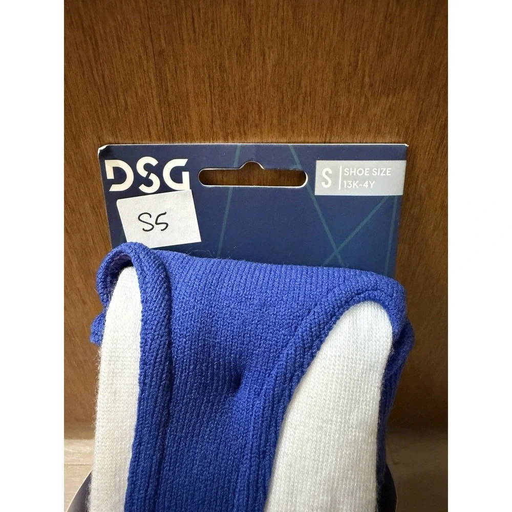 DSG Stirrup Sanitary Baseball Socks Kids Small Royal Blue 13K-4Y Youth S5